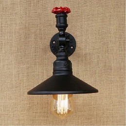 Rustikale Lodge Malerei Funktion für Ambient Light Wandleuchten Wandleuchte Schwarz