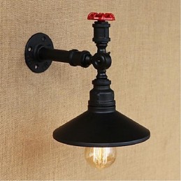 Rustikale Lodge Malerei Funktion für Ambient Light Wandleuchten Wandleuchte Schwarz