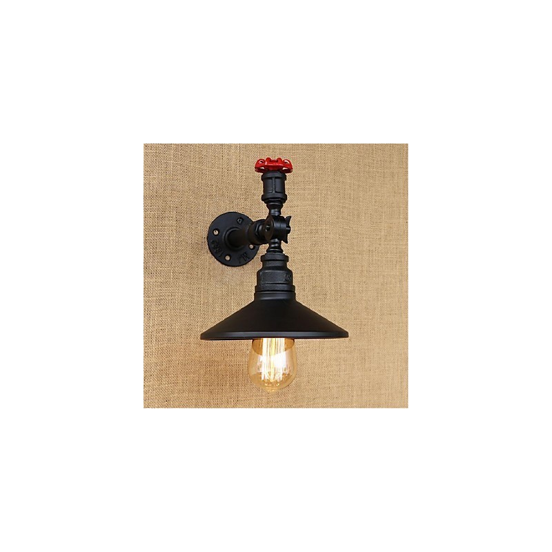 Rustikale Lodge Malerei Funktion für Ambient Light Wandleuchten Wandleuchte Schwarz
