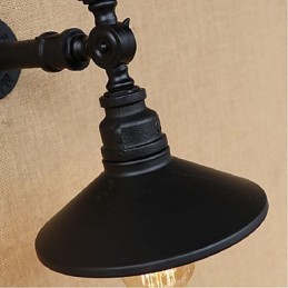 Rustikale Lodge Malerei Funktion für Ambient Light Wandleuchten Wandleuchte Schwarz