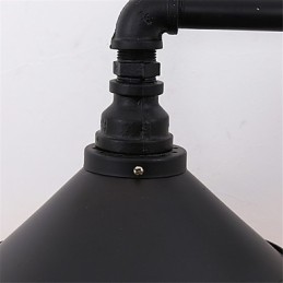 2 Köpfe Retro Industrielle Rohrwandleuchten Einfache Loft Black Metal Esszimmer Küche Bar Cafe Dekoration Beleuchtung