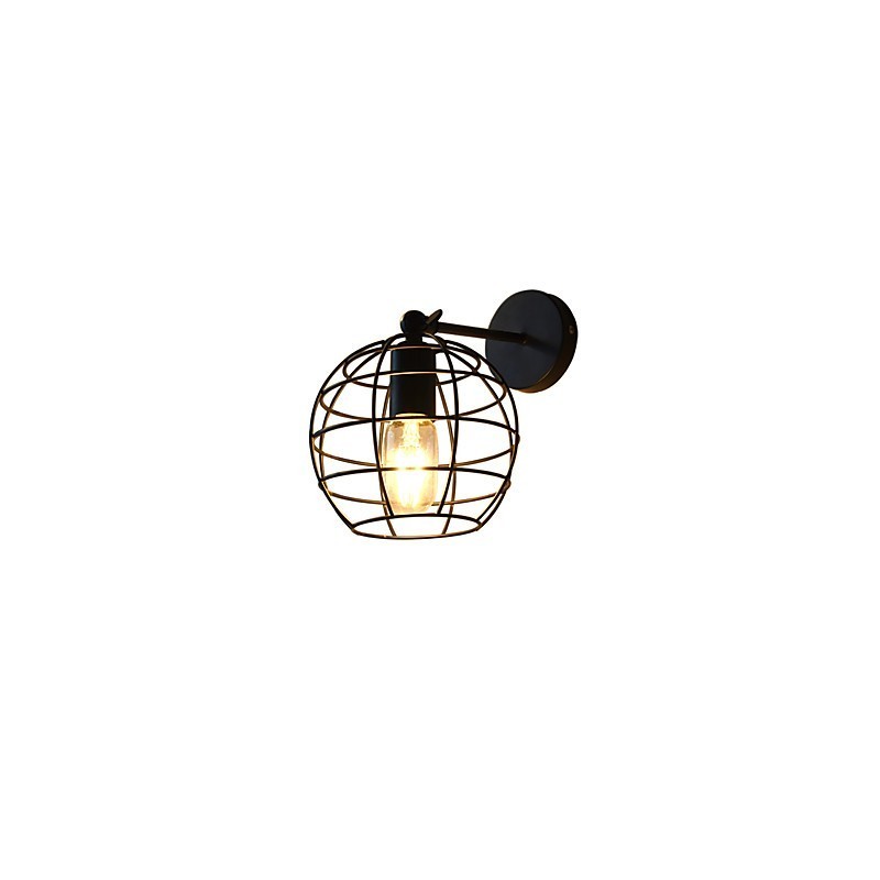 Ziegel Hohl Runde Eisen Wand Lampe Dumm Schwarz Amerikanischen Dekoration Lichtschwert Lampe Auf Wand