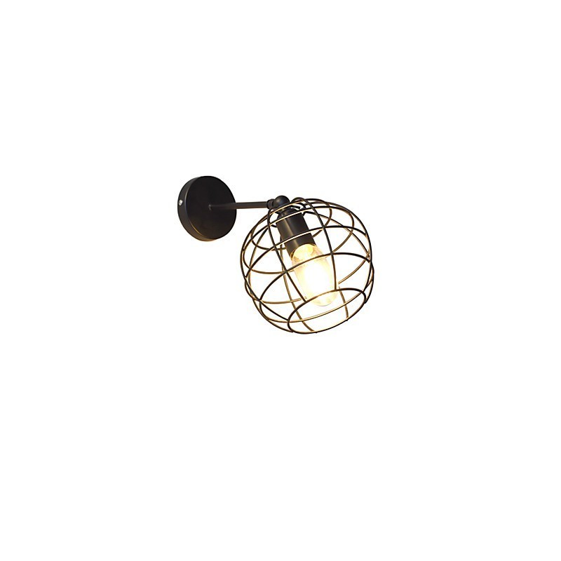 Ziegel Hohl Runde Eisen Wand Lampe Dumm Schwarz Amerikanischen Dekoration Lichtschwert Lampe Auf Wand