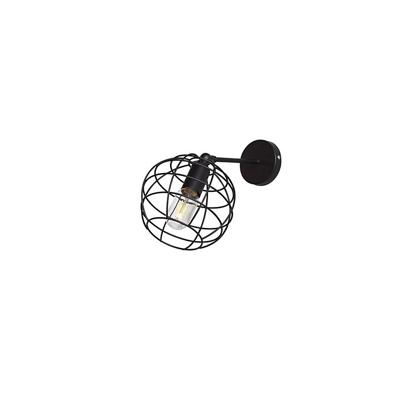 Ziegel Hohl Runde Eisen Wand Lampe Dumm Schwarz Amerikanischen Dekoration Lichtschwert Lampe Auf Wand