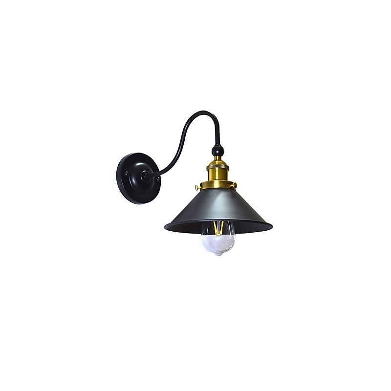 Wandleuchte Wandleuchten Wand Eisen Wandlampe dumm schwarz Lichtschwert Lampe an der Wand