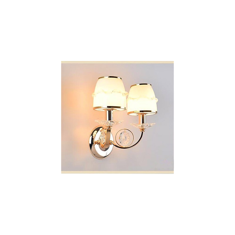Moderne zeitgenössische galvanisierte Funktion für Kristall Swing Arm Augenschutz Umgebungslicht Wandleuchten Wand