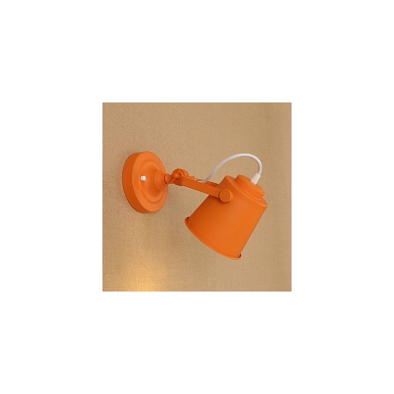 Wandleuchte aus lackiertem Stahl, dumme schwarze amerikanische Kaffeedekoration, Retro-Wandleuchte, Lichtschwertlampe an der Wand