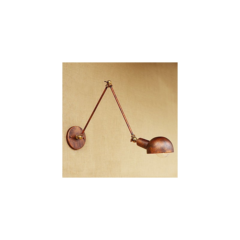 Einfache Vintage-Landhausmalerei für Wandleuchten im Mini-Stil mit Schwenkarm und Augenschutz, Umgebungslicht