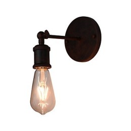Wandleuchte Wandleuchten Wand Eisen Wandlampe dumm schwarz Lichtschwert Lampe an der Wand