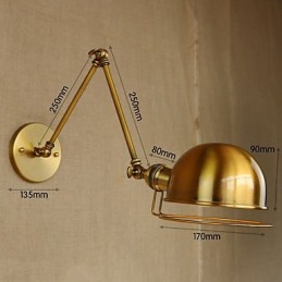 Industrielle Retro-Wandleuchte im europäischen Stil, Dorfcharakterbeleuchtung, dekorative Wandleuchte mit Eisenarm