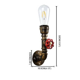 Wandleuchte Wandleuchten Wand Eisen Wandlampe dumm schwarz Lichtschwert Lampe an der Wand