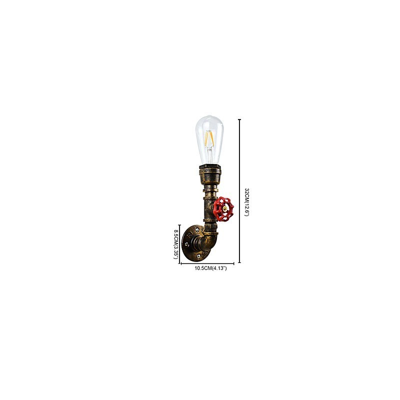 Wandleuchte Wandleuchten Wand Eisen Wandlampe dumm schwarz Lichtschwert Lampe an der Wand