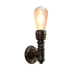 Wandleuchte Wandleuchten Wand Eisen Wandlampe dumm schwarz Lichtschwert Lampe an der Wand