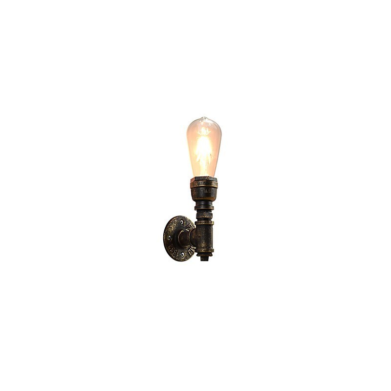 Wandleuchte Wandleuchten Wand Eisen Wandlampe dumm schwarz Lichtschwert Lampe an der Wand