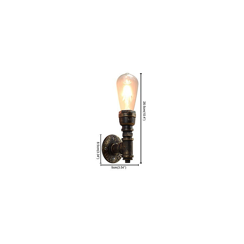 Wandleuchte Wandleuchten Wand Eisen Wandlampe dumm schwarz Lichtschwert Lampe an der Wand