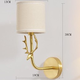 Einfache Vintage Traditionelle Klassische Messing-Funktion für Mini-Stil Umgebungslicht Wandleuchten Wandleuchte