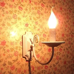 Einfache Moderne Wandleuchte Kerze Einzelkopflampe Flur Nachttischlampe