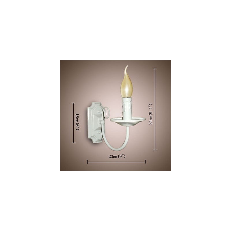 Einfache Moderne Wandleuchte Kerze Einzelkopflampe Flur Nachttischlampe