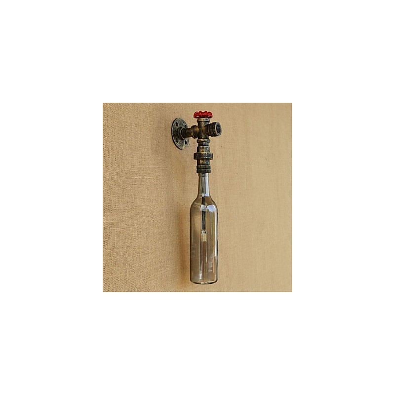 Rauchgraue Wasserflaschen-Wandlampe