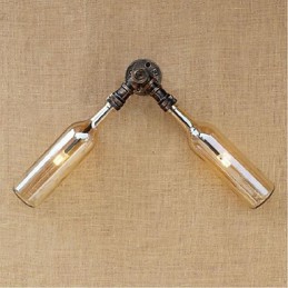Retro American Village Creative Industry Wind Designer Wasserflasche Wandleuchte Wandleuchte Bernstein