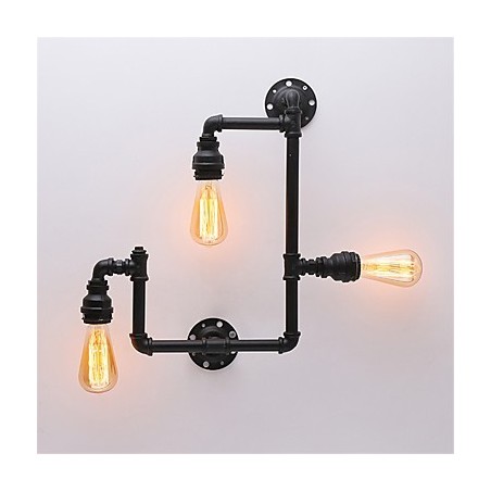 3 Köpfe Vintage Industrielle Rohr Wandleuchten Schwarz Kreative Lichter Restaurant Cafe Bar Dekoration Beleuchtung 3 Köpfe Vintage Industrielle Rohr Wandleuchten Schwarz Kreative Lichter Restaurant Cafe Bar Dekoration Beleuchtung
