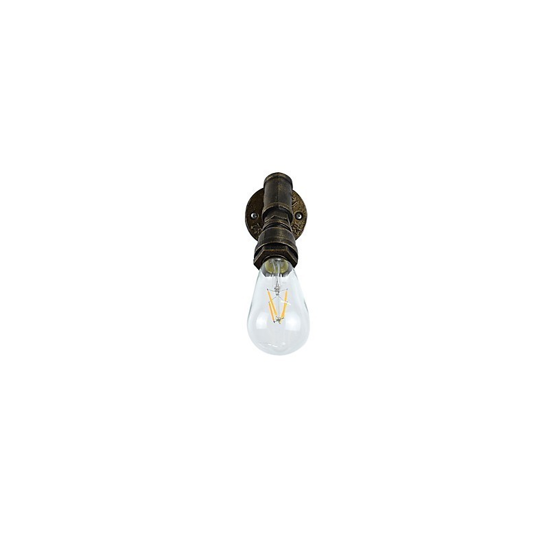Wandleuchte Wandleuchten Wand Eisen Wandlampe dumm schwarz Lichtschwert Lampe an der Wand
