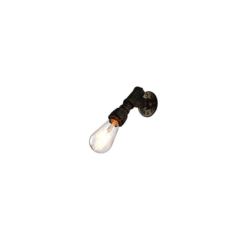 Wandleuchte Wandleuchten Wand Eisen Wandlampe dumm schwarz Lichtschwert Lampe an der Wand