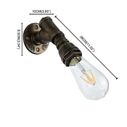 Wandleuchte Wandleuchten Wand Eisen Wandlampe dumm schwarz Lichtschwert Lampe an der Wand