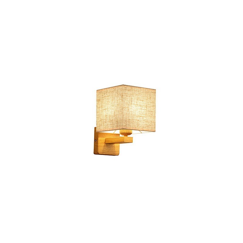Minimalistische Massivholz Tischlampe Nachttischlampe