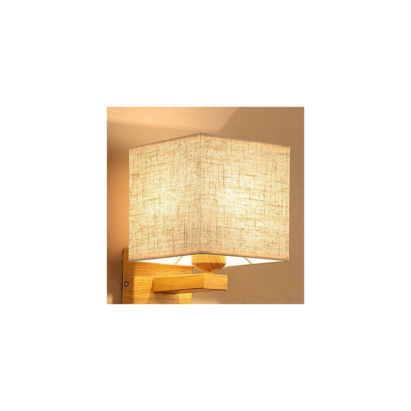 Minimalistische Massivholz Tischlampe Nachttischlampe
