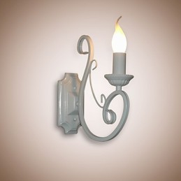 Kerzenlampe Nachttischlampe Wandlampe Eisenkorridor Kreative Pastorale Spiegellampe