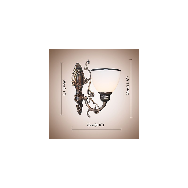 Einfache amerikanische Wandlampe Nachttischlampe Wohnzimmer dekorative Lampe Schmiedeeisen europäischen Stil kreative Wandlampe