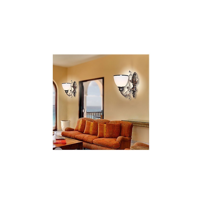 Einfache amerikanische Wandlampe Nachttischlampe Wohnzimmer dekorative Lampe Schmiedeeisen europäischen Stil kreative Wandlampe