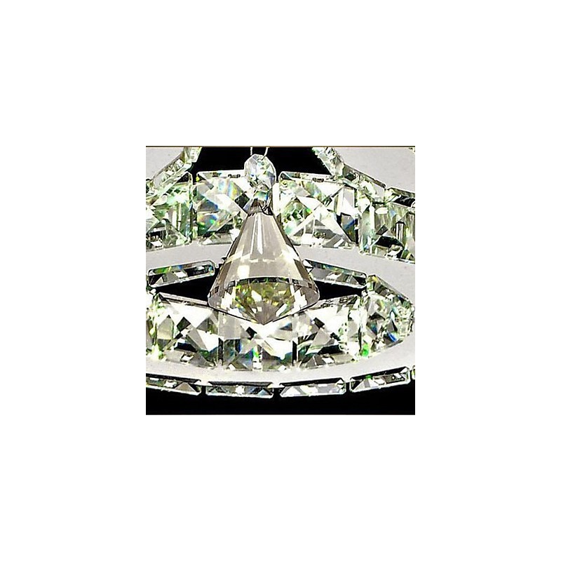 Kristall Unterputz 5 Lichter Moderne Transparent Galvanik Edelstahl