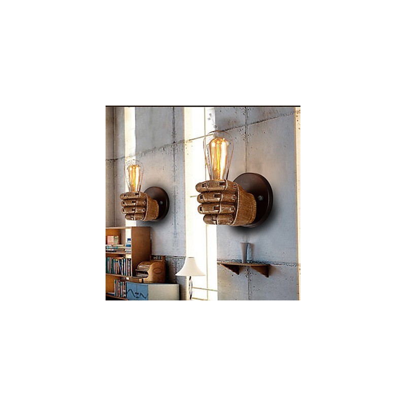 Loft Industrielle Cafe Wandlampe Harz Wandlampe Lodge Antik Vintage Retro Malerei Funktion für Mini Stil Umgebungslicht Wandleuchten Wandleuchte