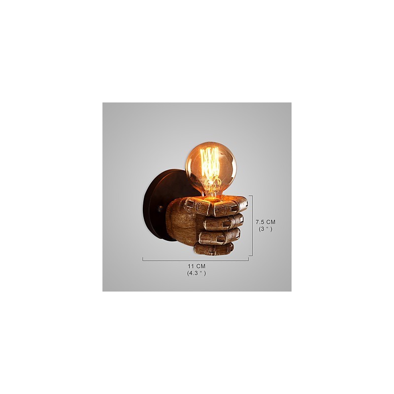 Loft Industrielle Cafe Wandlampe Harz Wandlampe Lodge Antik Vintage Retro Malerei Funktion für Mini Stil Umgebungslicht Wandleuchten Wandleuchte