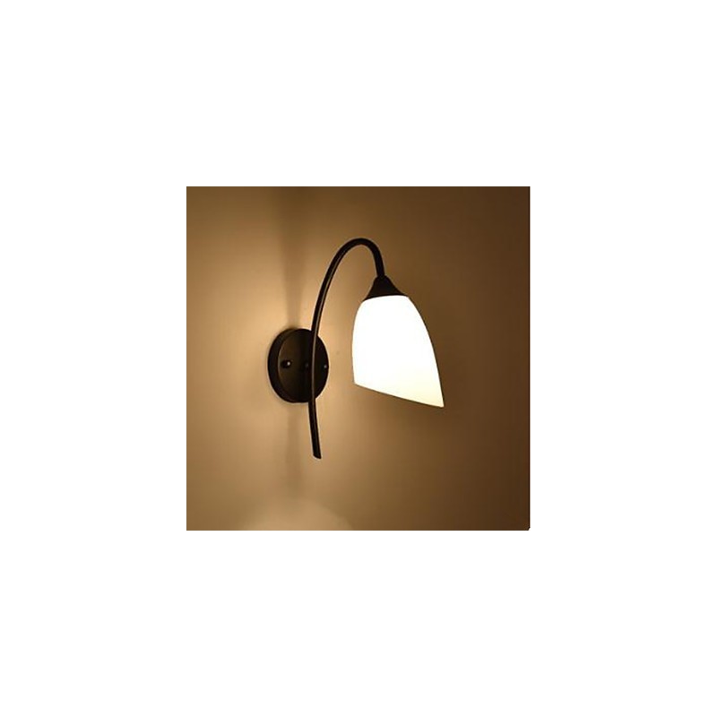 Schwarze amerikanische einfache Schlafzimmerlampe, Angel-Nachttisch-Wandlampe
