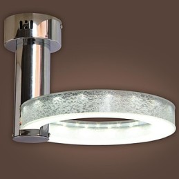 Silberner Acryl-Kronleuchter (Chrom-Finish)