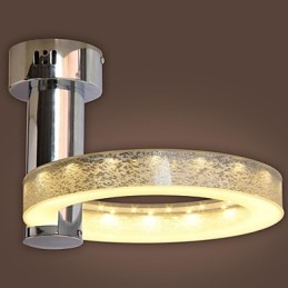 Silberner Acryl-Kronleuchter (Chrom-Finish)