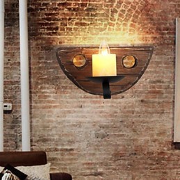 Rustikale Lodge-Malerei-Funktion für Mini-Stil Umgebungslicht Wandleuchten Wandleuchte