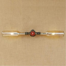 Retro American Village Creative Industry Wind Designer Wasserflasche Wandleuchte Wandleuchte Bernstein