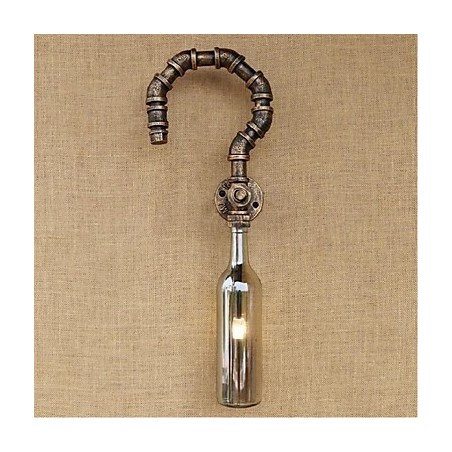 Retro American Village Creative Industry Wind Designer Wasserflasche Wandleuchte Wandleuchte Grau Retro American Village Creative Industry Wind Designer Wasserflasche Wandleuchte Wandleuchte Grau