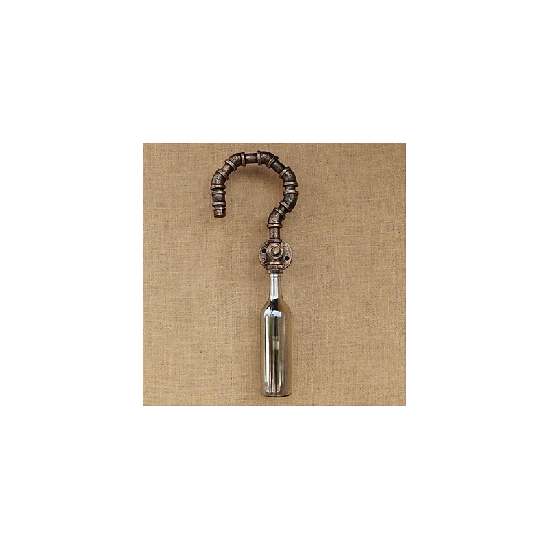 Retro American Village Creative Industry Wind Designer Wasserflasche Wandleuchte Wandleuchte Grau