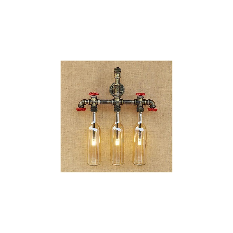 Retro Industrielle Windschalter Wasserflasche Wandlampe Wandleuchte Bernstein