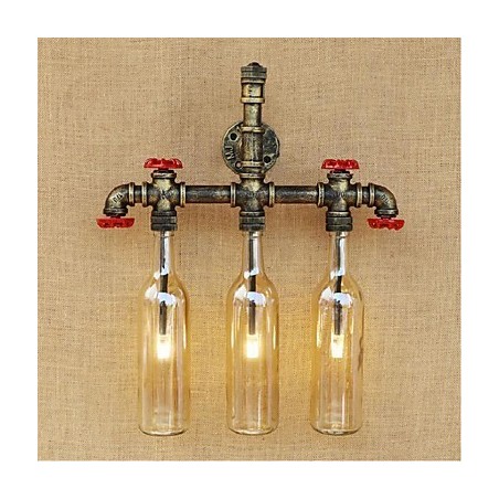 Retro Industrielle Windschalter Wasserflasche Wandlampe Wandleuchte Bernstein Retro Industrielle Windschalter Wasserflasche Wandlampe Wandleuchte Bernstein