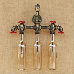 Retro Industrielle Windschalter Wasserflasche Wandlampe Wandleuchte Bernstein