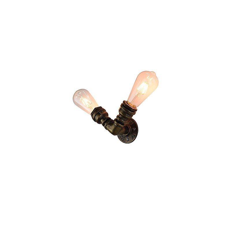 Wandleuchte Wandleuchten Wand Eisen Wandlampe dumm schwarz Lichtschwert Lampe an der Wand