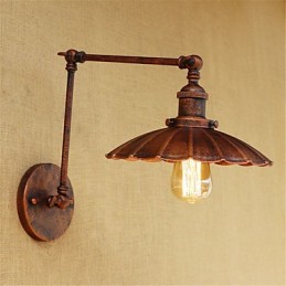 Rustikale Lodge Country Retro Malerei Funktion für Mini-Stil Swing Arm Ambient Light Swing