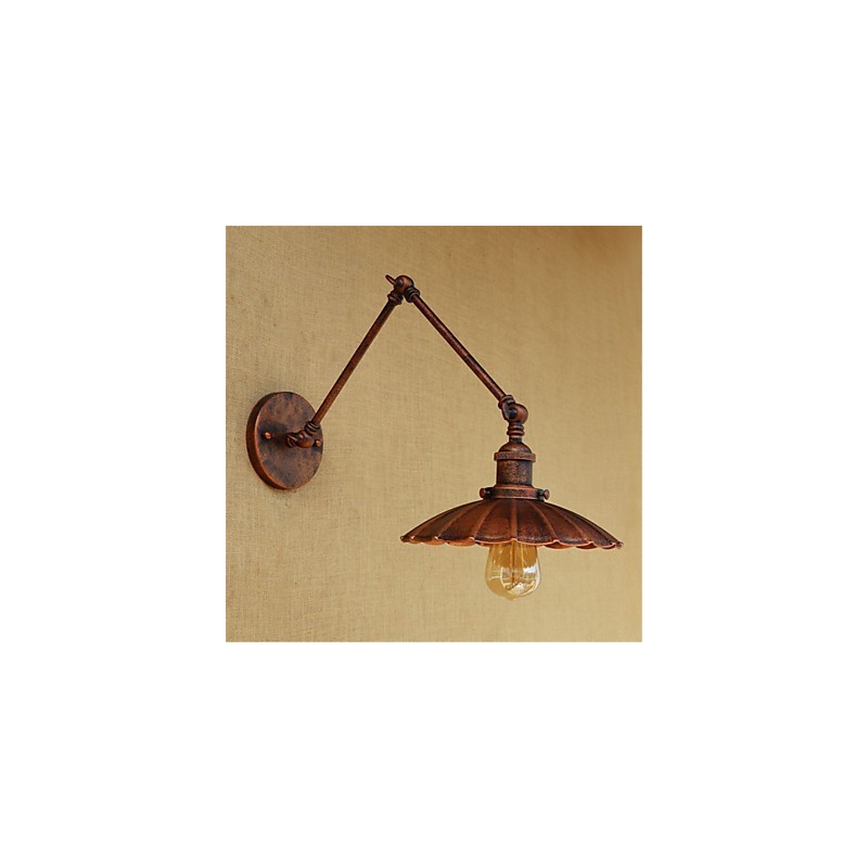 Rustikale Lodge Country Retro Malerei Funktion für Mini-Stil Swing Arm Ambient Light Swing
