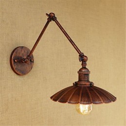Rustikale Lodge Country Retro Malerei Funktion für Mini-Stil Swing Arm Ambient Light Swing